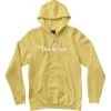 Thank You Skateboards Thank You Embroidered Center Hoodie - Light Yellow Men's