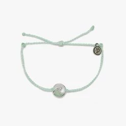 Pura Vida Accessories OPAQUE RESIN WAVE CHARM BRACELET