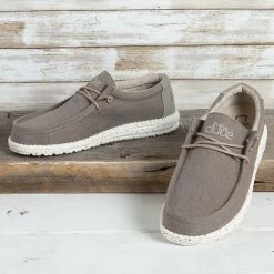 Hey Dude Wally Chambray - Sepia Brown All Footwear
