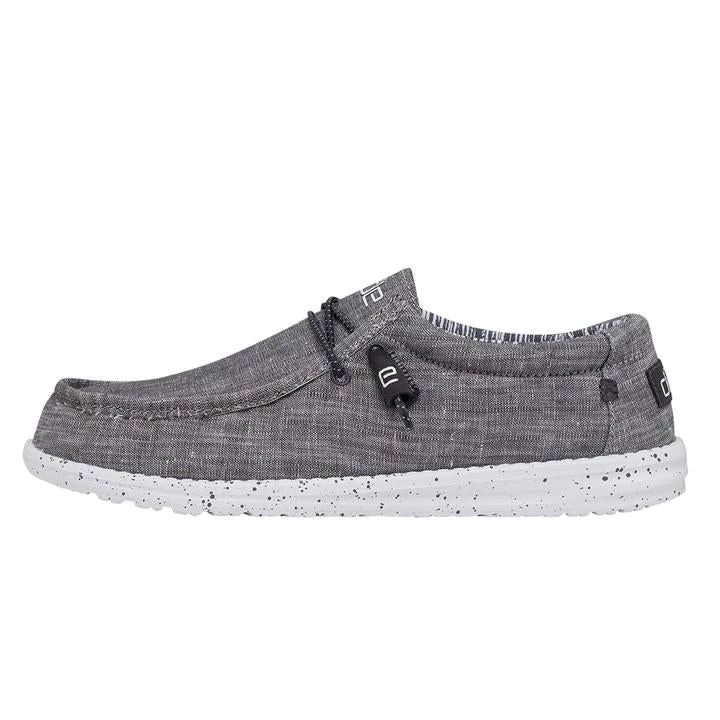 Hey Dude Wally Chambray - Castlerock All Footwear 3 Hey Dude Wally Chambray - Castlerock All Footwear