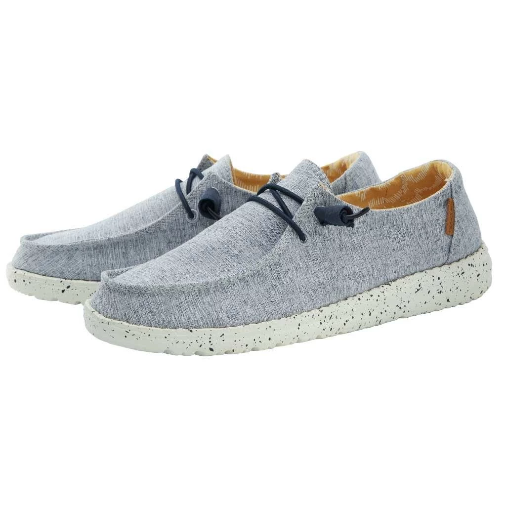 Hey Dude Wendy Chambray - White Blue All Footwear 3 Hey Dude Wendy Chambray - White Blue All Footwear