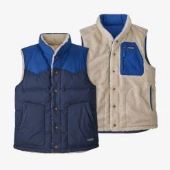 Patagonia Men's Reversible Bivy Down Vest - New Navy