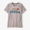 Patagonia Women's Rainbow Rail Organic Crew T-Shirt - Shroom Taupe