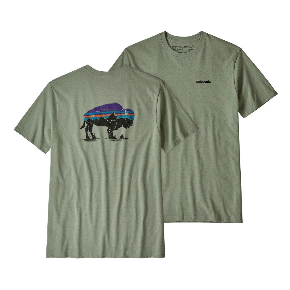 Patagonia Men's Fitz Roy Bison Responsibili-Tee® 3 Patagonia Men's Fitz Roy Bison Responsibili-Tee®