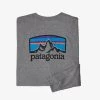 Men's Long Sleeve Fitz Roy Horizons Responsibili-Tee®- Patagonia - Gravel Heather