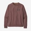Patagonia Women's P-6 Label Organic Crew Sweatshirt - Dusky Brown