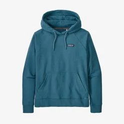 Patagonia Women's P-6 Label Organic Hoody - Abalone Blue