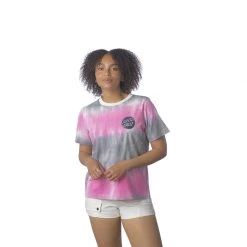 Santa Cruz Contra Dot Fade S/S Relaxed Crew T-Shirt Pink/Grey