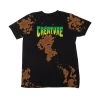Creature Logo S/S Regular T-Shirt Bleach Out Black Tees