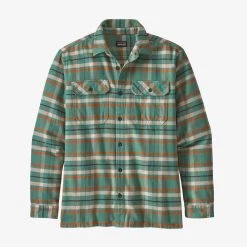 Patagonia Men's Long-Sleeved Fjord Flannel Shirt - Independence: Forge Grey