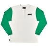 Tees Creature Dealer L/S Henley Top White/Green