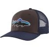 Patagonia Men's Fitz Roy Fish LoPro Trucker Hat - Basalt Brown