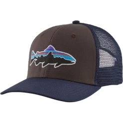 Patagonia Men's Fitz Roy Fish LoPro Trucker Hat - Basalt Brown