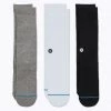 Stance Icon Crew 3 Pack Socks Accessories