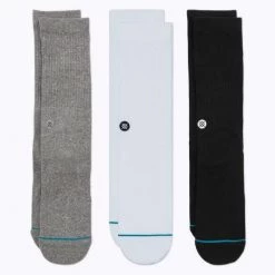 Stance Icon Crew 3 Pack Socks Accessories