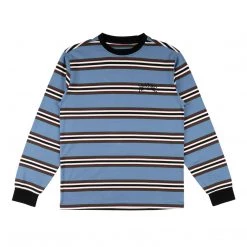 Welcome THELEMA STRIPE LONG SLEEVE KNIT - MOONLIGHT Men's