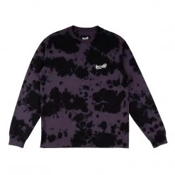 Welcome INKBLOT TIE-DYED LONG SLEEVE KNIT - NIGHTSHADE