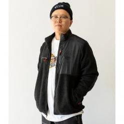Welcome VERTEX FULL-ZIP SHERPA FLEECE - BLACK Men's