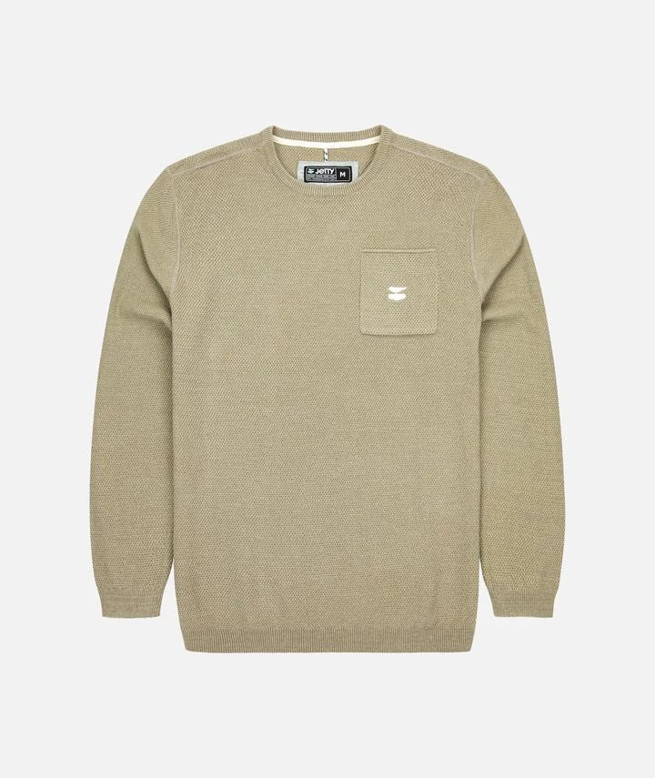 Jetty Men's The Brine Sweater - Tan 3 Jetty Men's The Brine Sweater - Tan