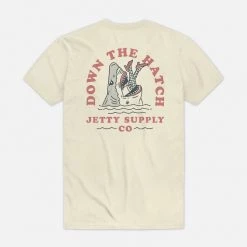 Jetty Hatch Tee - Natural Men's