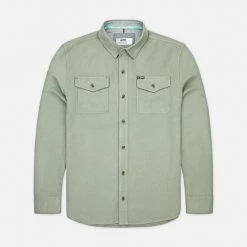 Jetty Essex Twill Shirt - Agave Men's