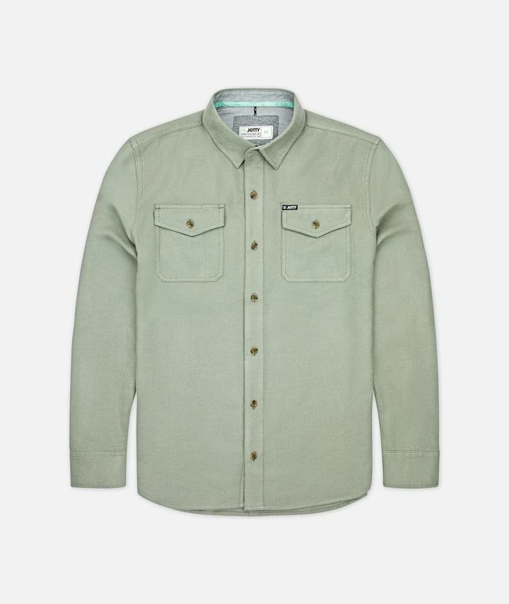 Jetty Essex Twill Shirt - Agave Men's 3 Jetty Essex Twill Shirt - Agave Men's