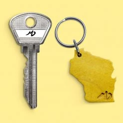 MD Custom Woodworks Accessories MD WoodWorks "Wisconsin" Key Chain