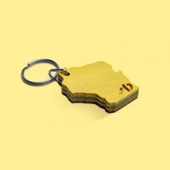 MD Custom Woodworks Accessories MD WoodWorks "Wisconsin" Key Chain