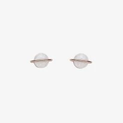 Pura Vida OPAL SATURN STUD EARRINGS Rose Gold Accessories