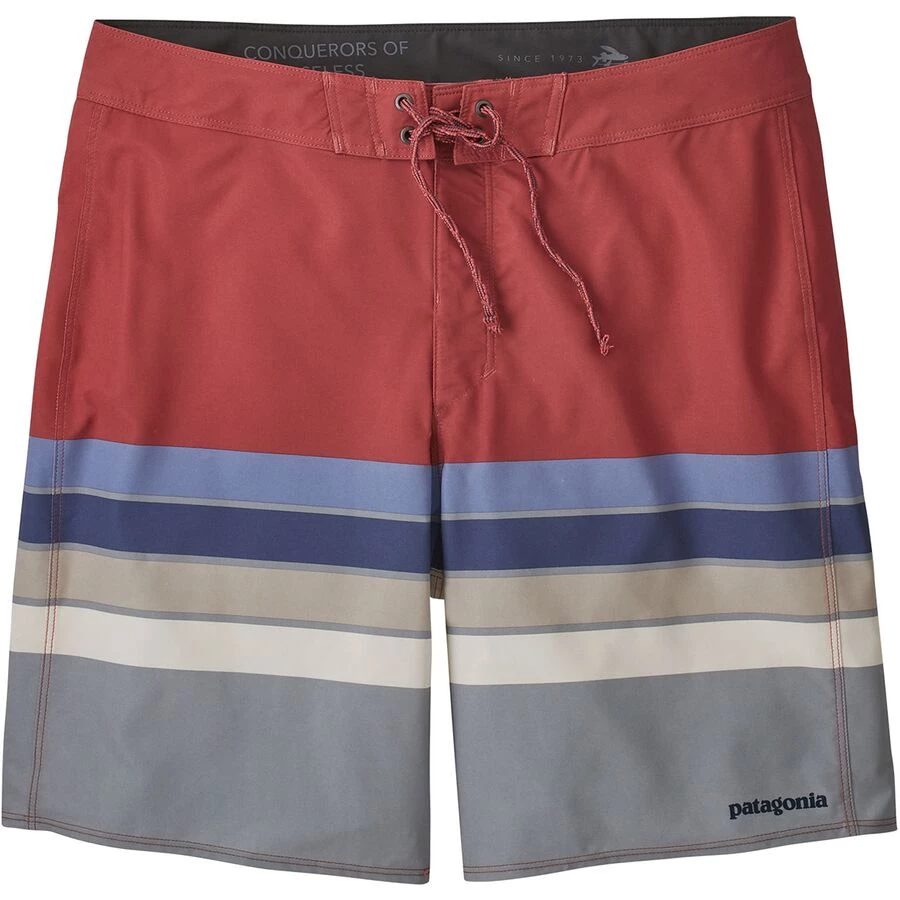 Patagonia Men's Hydropeak Boardshorts - 21" - Santa Cruz Stripe/Sumac Red 3 Patagonia Men's Hydropeak Boardshorts - 21" - Santa Cruz Stripe/Sumac Red
