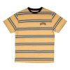 Welcome THELEMA STRIPE SHORT SLEEVE KNIT - WHEAT Men's