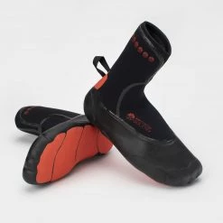 Solelite Custom 8mm Surf Boot Black & Red Wet Suits