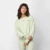 Vans WATER WASH CROPPED PULLOVER CREW FLEECE - CELADON GREEN