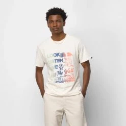 Vans LOOK LISTEN LIVE T-SHIRT - ANTIQUE WHITE Men's