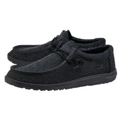 Hey Dude Wally Sox Funk - Jet Black All Footwear