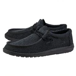 Hey Dude Wally Sox Micro - Total Black All Footwear