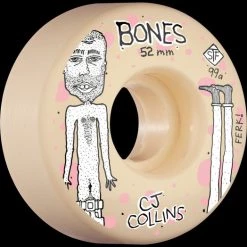 BONES WHEELS PRO STF SKATEBOARD WHEELS COLLINS FERK 52MM V3 SLIM 99A 4PK Componets