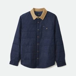 Brixton Men's Cass Jacket - Rinsed Denim