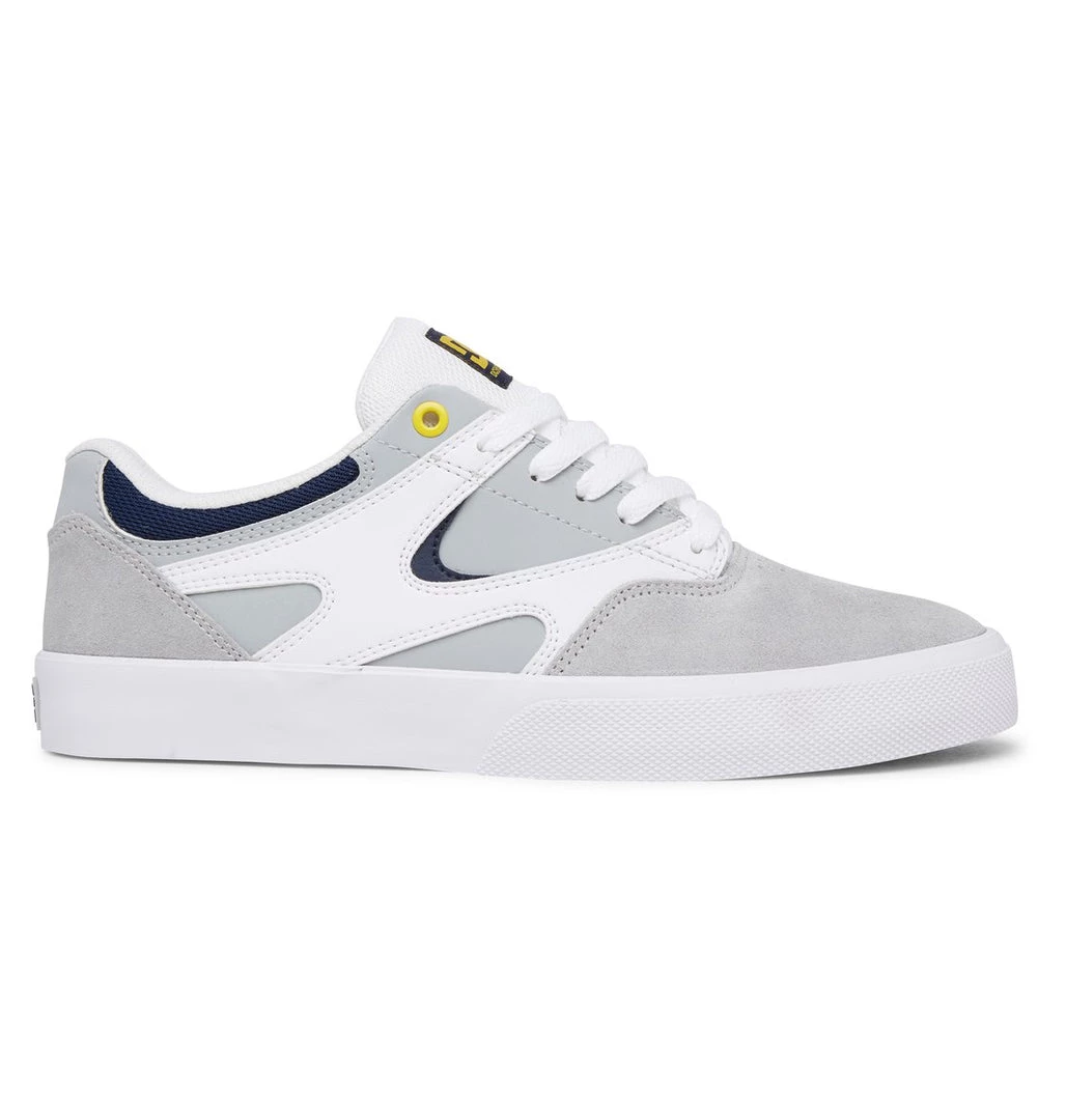 DC Shoes Sale Kalis Vulc Shoes Grey & White 3 DC Shoes Sale Kalis Vulc Shoes Grey & White