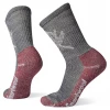 Smartwool Women's Hike Classic Edition Light Cushion Leaf Pattern Crew Socks - Deep Navy