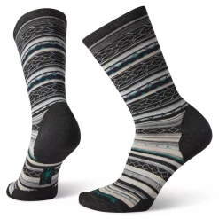 Smartwool Accessories Women's Everyday Zig Zag Valley Crew Socks - Charcoal Heather