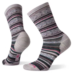 Smartwool Accessories Women's Everyday Zig Zag Valley Crew Socks - Purple Eclipse