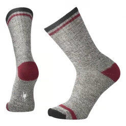 Smartwool Accessories Everyday Larimer Crew Socks - Charcoal Heather/Tibetan Red Heather