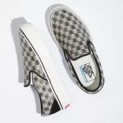 Vans HEMP BLUR CHECKER SLIP-ON PLATFORM SF