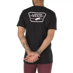 Vans Men's Full Patch Back T-Shirt - BlackCool Pink