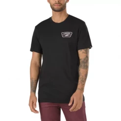 Vans Men's Full Patch Back T-Shirt - BlackCool Pink