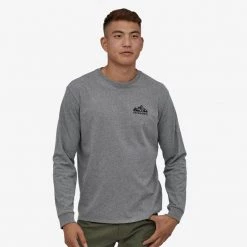 Patagonia Men's Long-Sleeved Fitz Roy Scope Responsibili-Tee® - Kelp Forest
