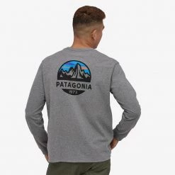 Patagonia Men's Long-Sleeved Fitz Roy Scope Responsibili-Tee® - Kelp Forest