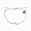 Pura Vida Hammered Wave Silver Charm Bracelet Accessories