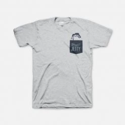 Jetty Jumper Pocket Tee- Heather Grey Men's
